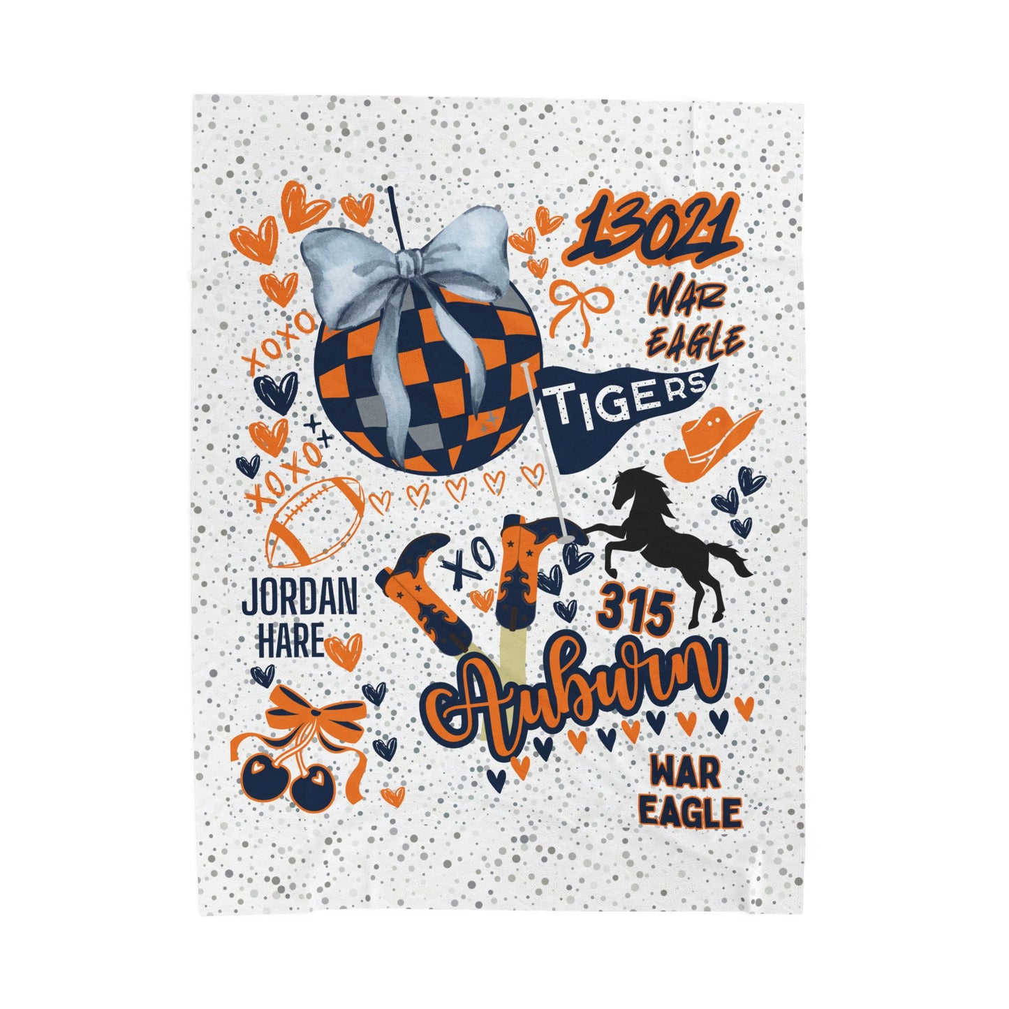 College Spirit Plush Blanket for Pride College Fans, Personalized Fleece Throw Gift, University Team Spirit Dorm Bedding, Home Decor,