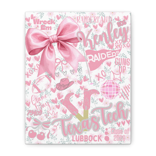 Canvas Print Personalized School Spirit