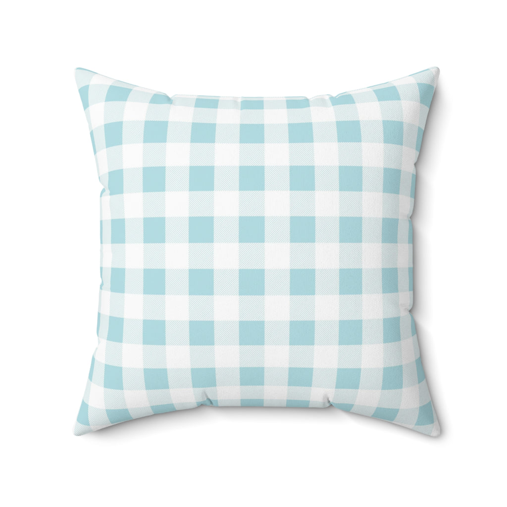 Sorority Gingham Personalized Pillow, Greek Life Gift, Pink Bow Decorative,  Monogrammed Cozy Throw Pillow