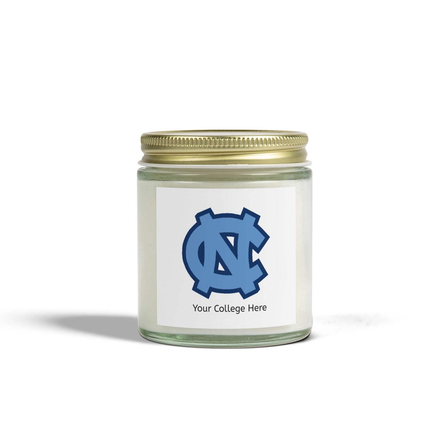 Scented Candle Personalized with College Name and Colors