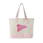 Personalized Sorority Tote Bag |, Custom Name Canvas Zipper Tote
