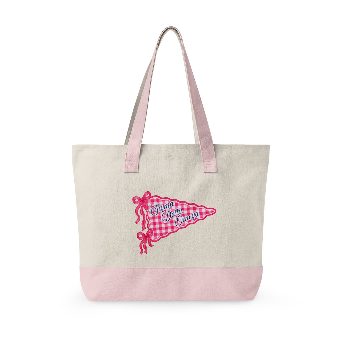 Personalized Sorority Tote Bag |, Custom Name Canvas Zipper Tote