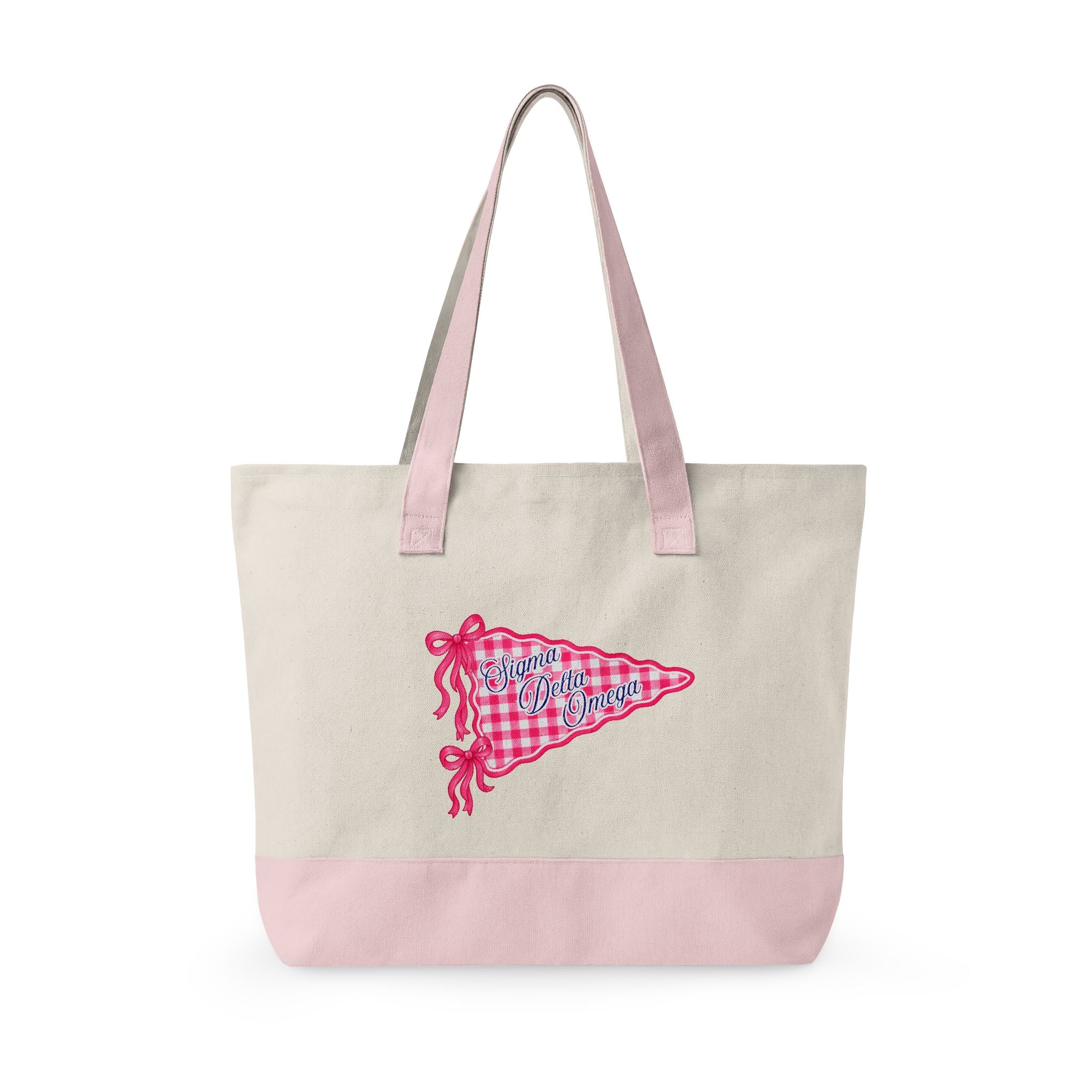 Personalized Sorority Tote Bag |, Custom Name Canvas Zipper Tote
