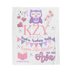 Personalized Sorority Bid Day Blanket