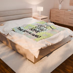 Home Sweet Home Floral Personalized Family Name Blanket