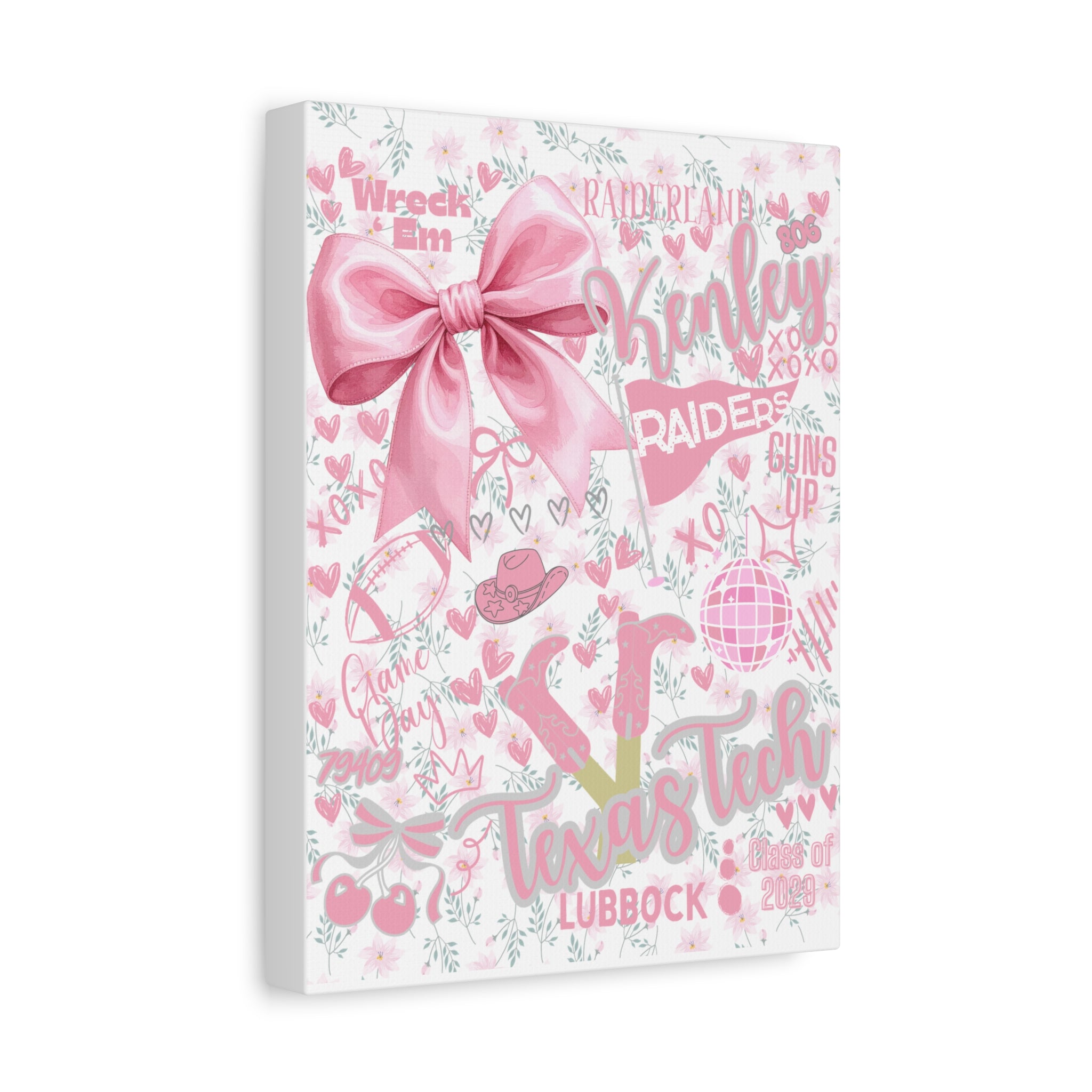 Canvas Print Personalized School Spirit