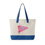 Personalized Sorority Tote Bag |, Custom Name Canvas Zipper Tote