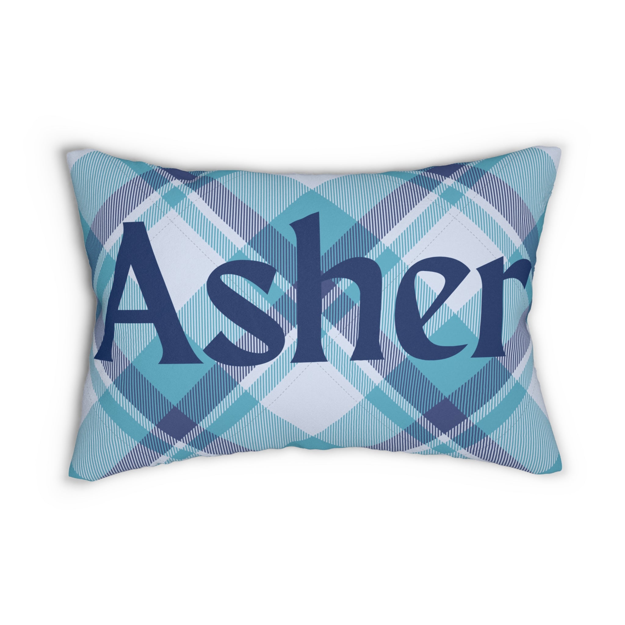 Personalized Name Lumbar Pillow, Custom Decorative Cushion, Unique Gift Idea, Home Decor Accent, Polyester Throw Pillow