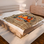 Pumpkin Plush Blanket, Personalized Fall Pumpkin Decor, Cozy Family Name Throw, Autumn Home Blanket, Thanksgiving Gift, Halloween Decor,