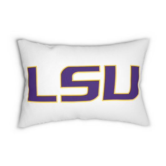 LSU College Throw Pillow