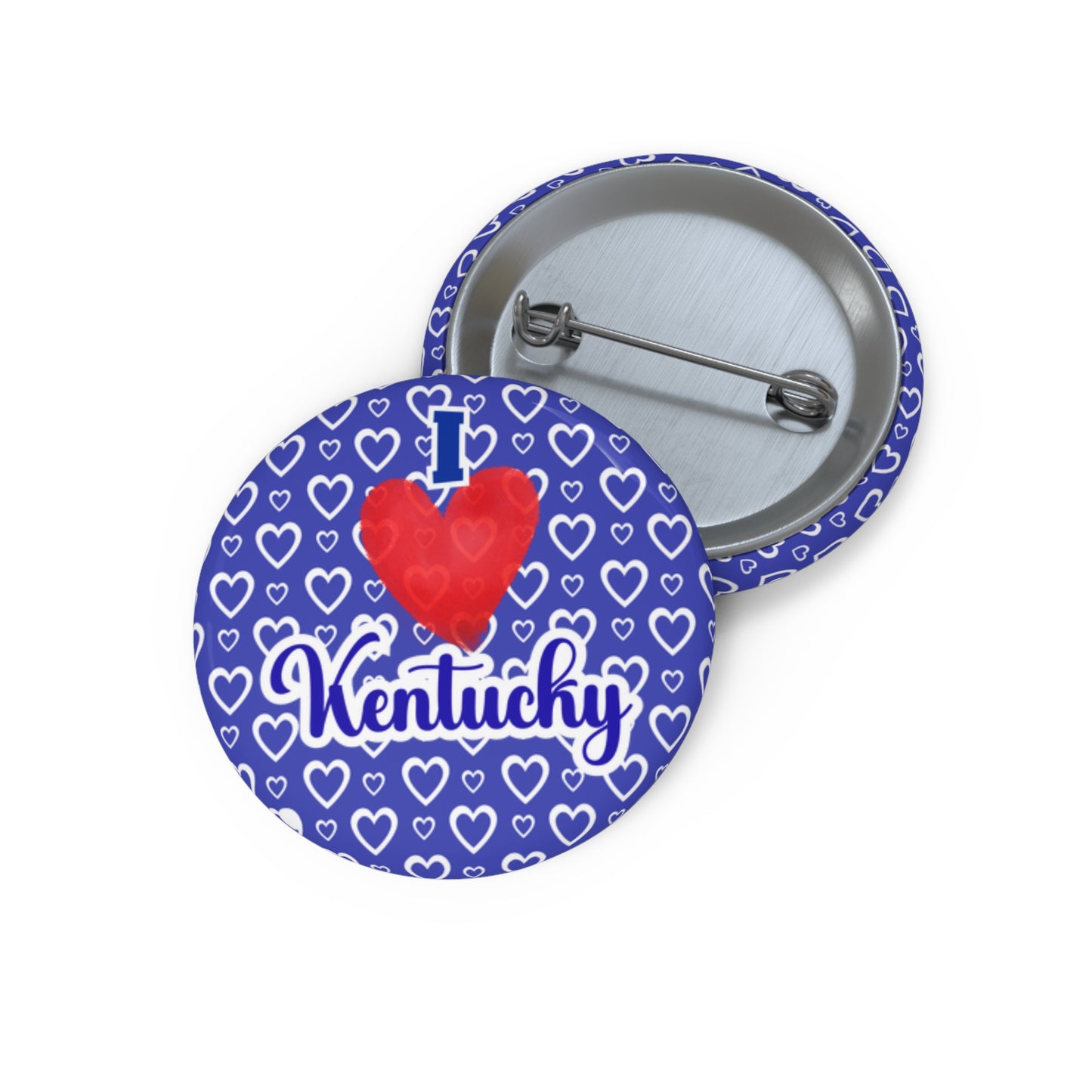 Kentucky Spirit Wear Pins - Custom Pin Buttons, Design Your Own Button Pins, Kentucky State Pride Badge, Personalized Lapel Pins,