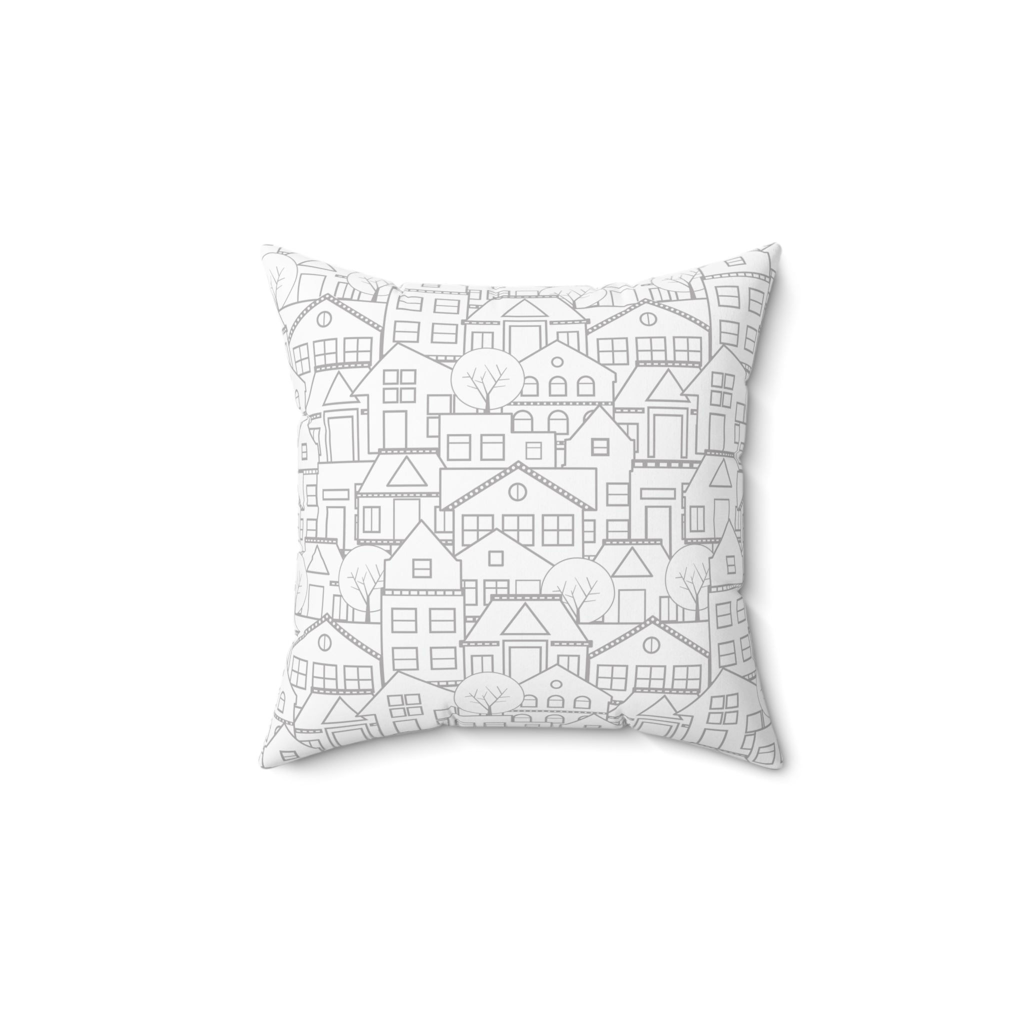 Custom Hometown Throw Pillow with Zip Code  Personalized Gift  Decorative Pillow in Your Colors