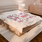 Personalized Pink Christmas Blanket