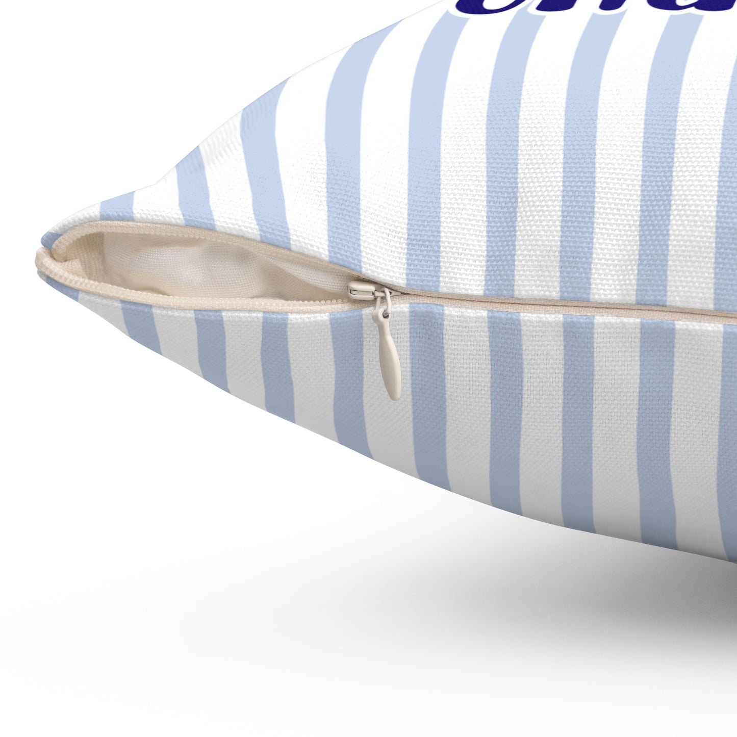 Personalized College Fan Square Pillow