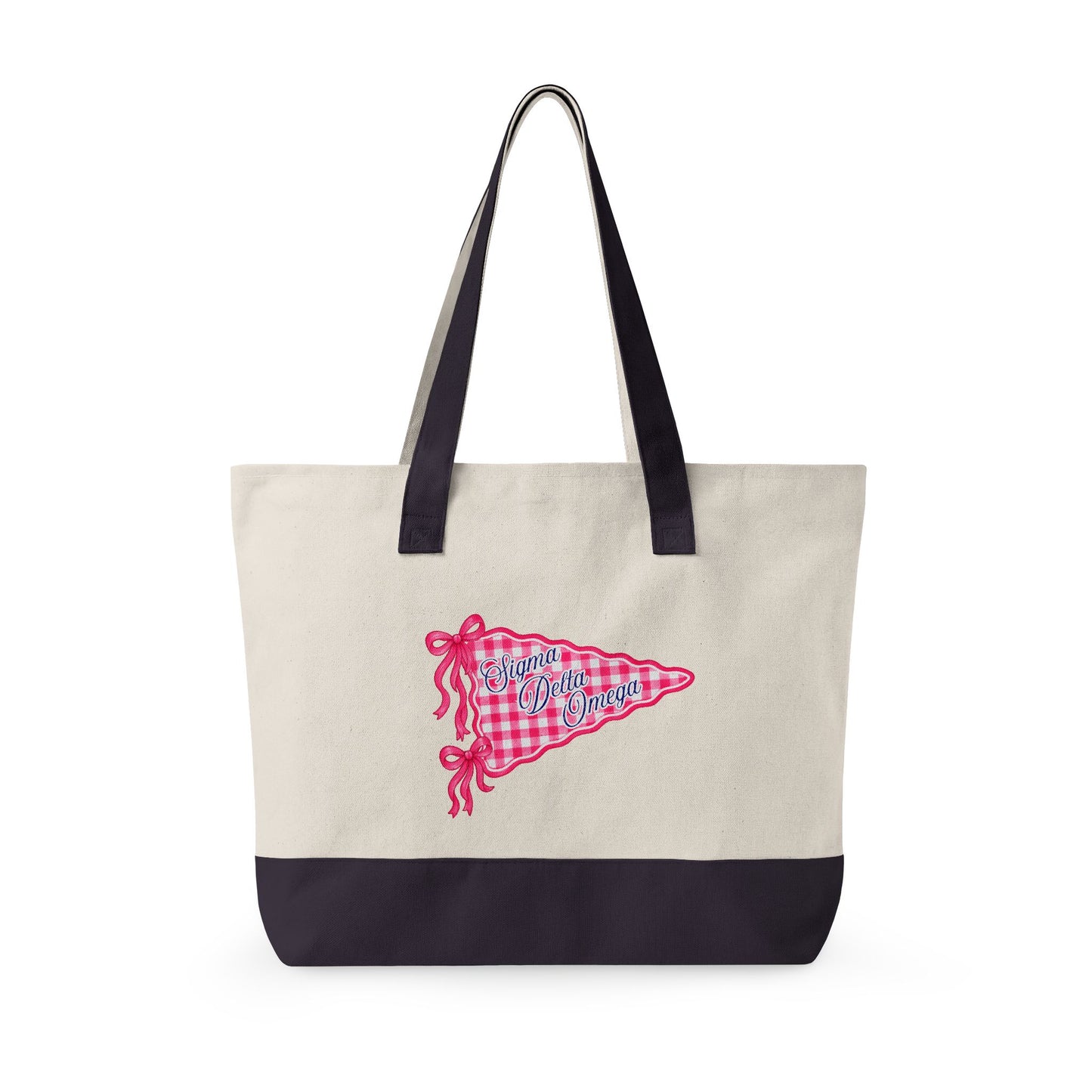 Personalized Sorority Tote Bag |, Custom Name Canvas Zipper Tote
