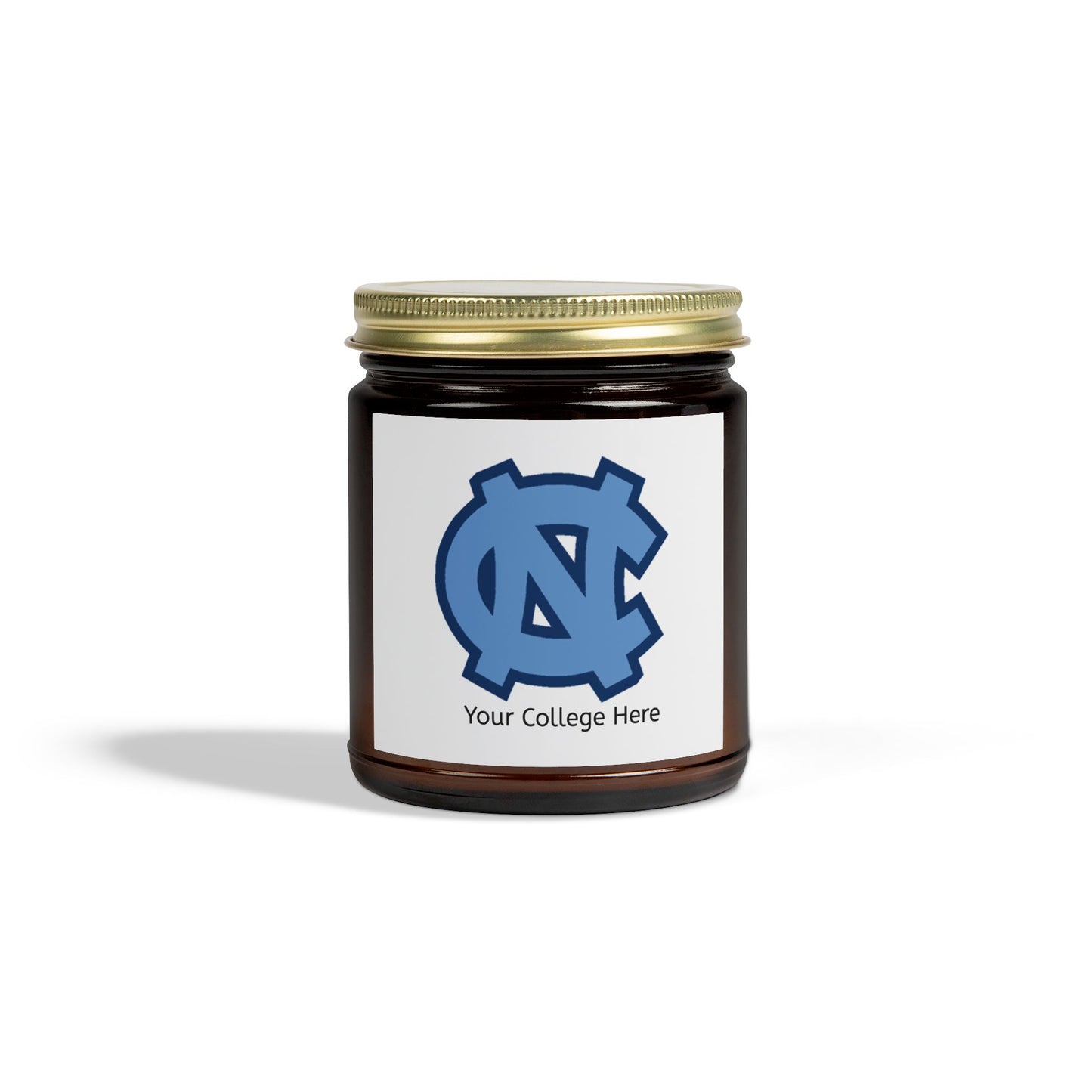 Scented Candle Personalized with College Name and Colors