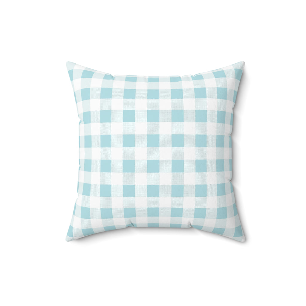Sorority Gingham Personalized Pillow, Greek Life Gift, Pink Bow Decorative,  Monogrammed Cozy Throw Pillow