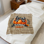 Pumpkin Plush Blanket, Personalized Fall Pumpkin Decor, Cozy Family Name Throw, Autumn Home Blanket, Thanksgiving Gift, Halloween Decor,