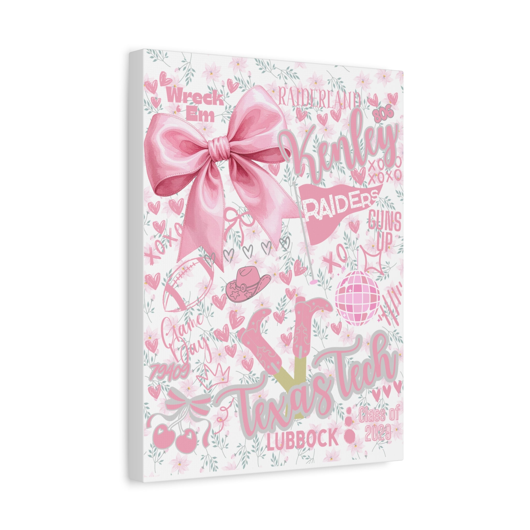 Canvas Print Personalized School Spirit