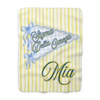 Custom Sorority Name Blanket, Personalized Bid Day Big Little Gift