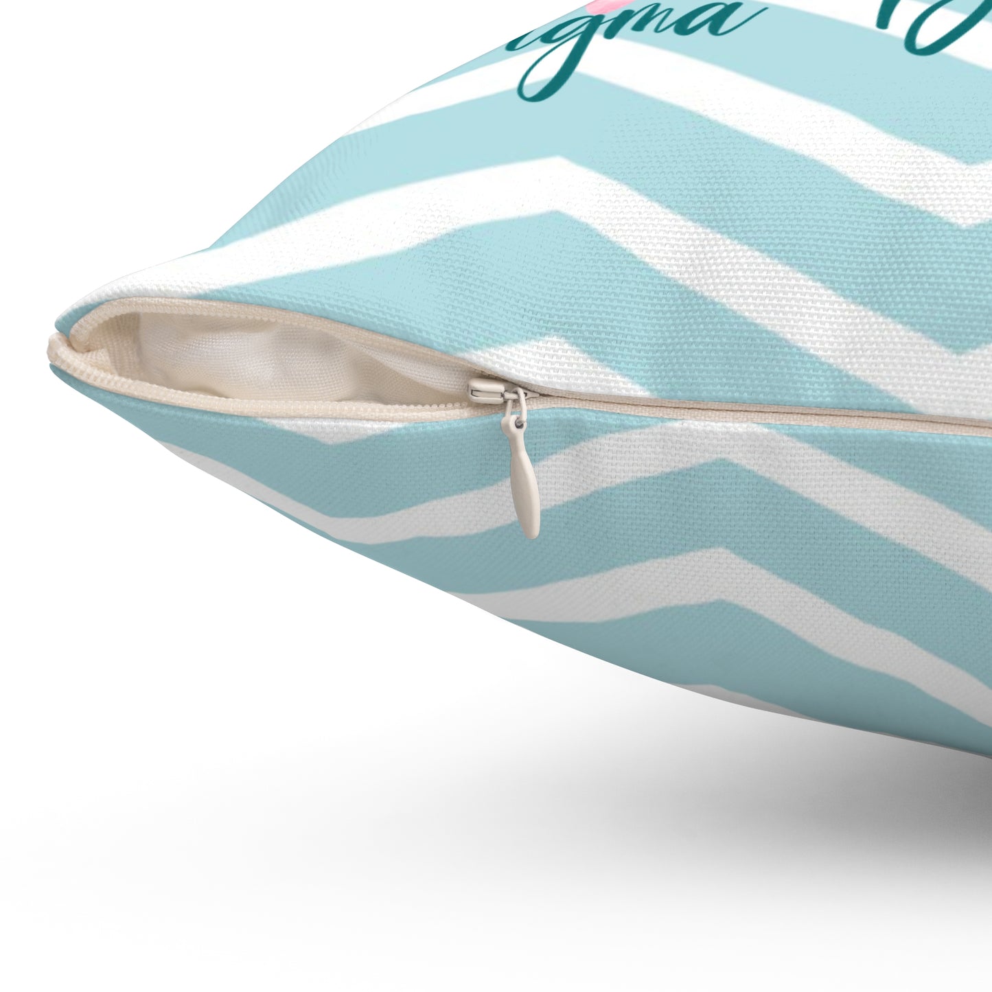Sorority Pillow, Big Little Personalized Chevron Print, Preppy Bow Decor, Throw Cushion, Greek Life Gift, Dorm Room Accessory