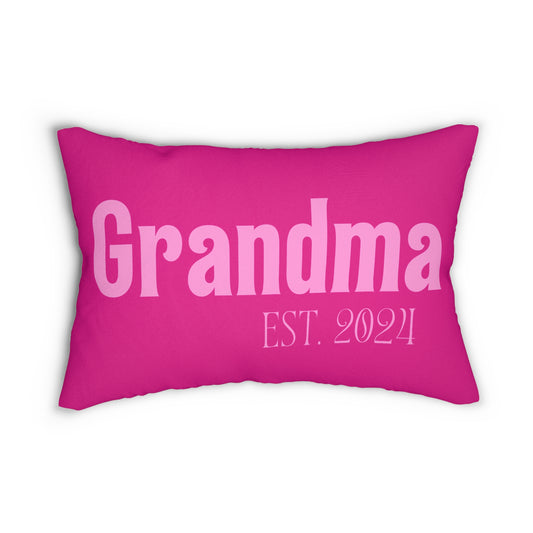 Personalized New Grandma Pillow Gift for Grandma Newborn Baby