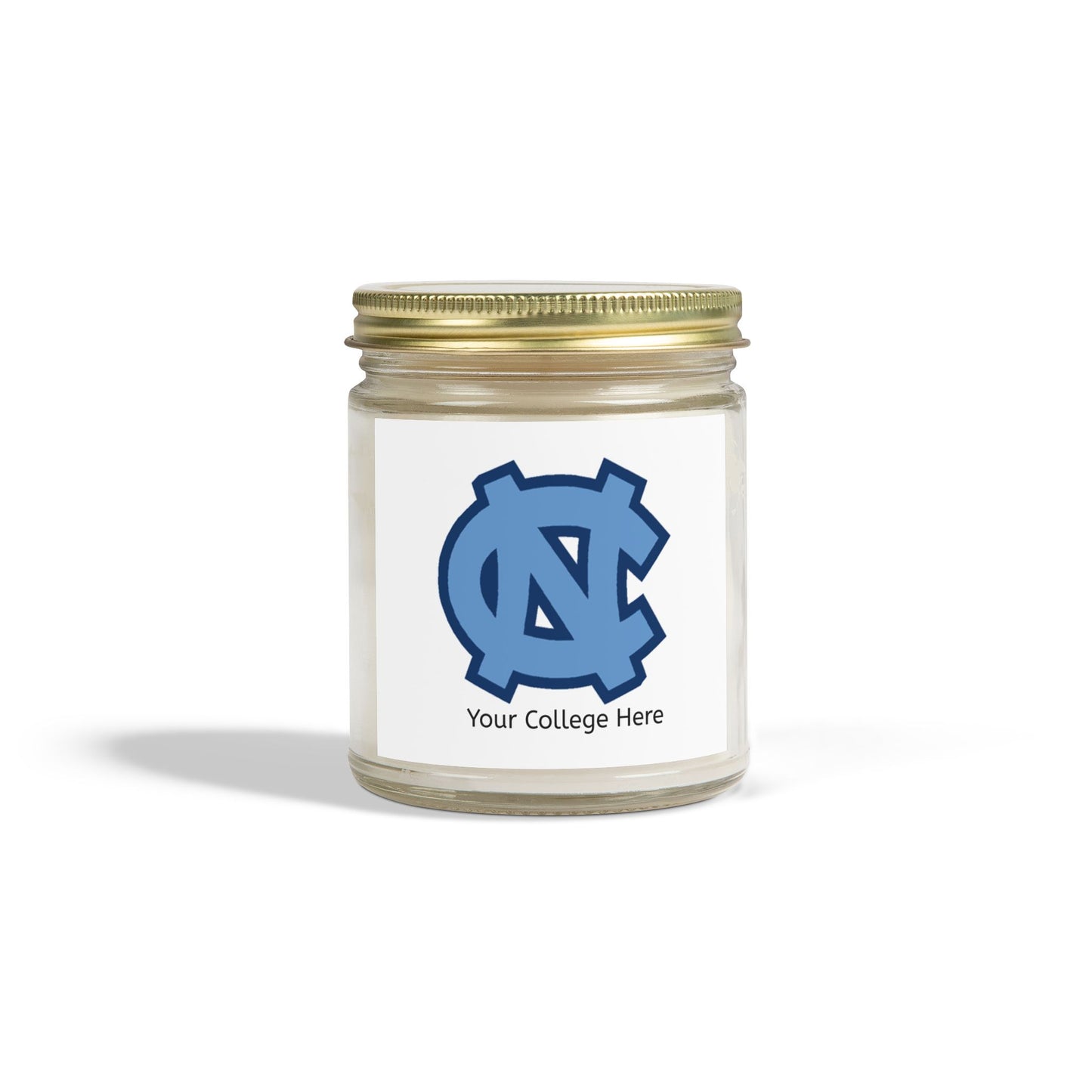 Scented Candle Personalized with College Name and Colors