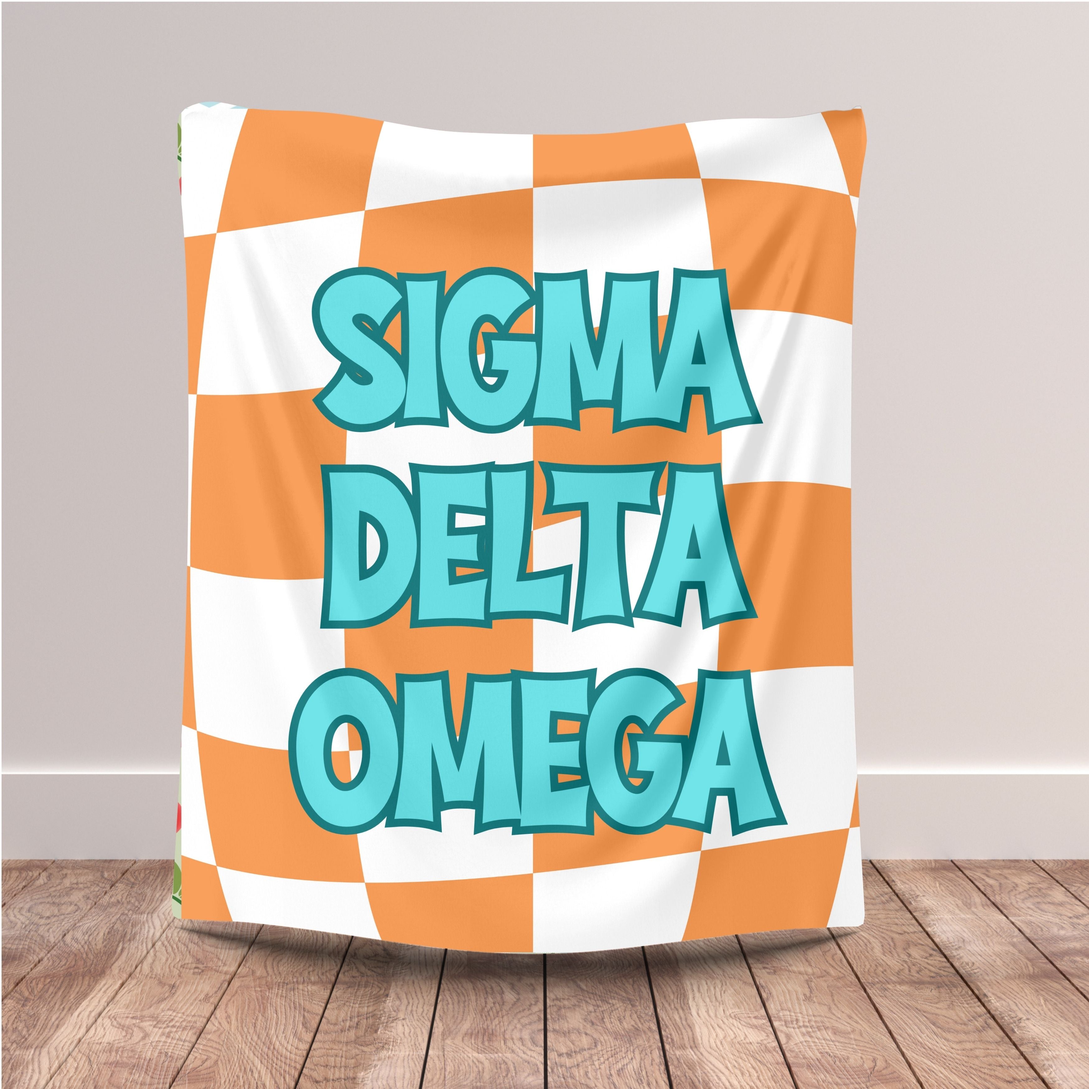 Personalized Sorority retro with letters, Graduation Gift, Bedding, Custom College Dorm Decor, Big Little Reveal, sorority gift
