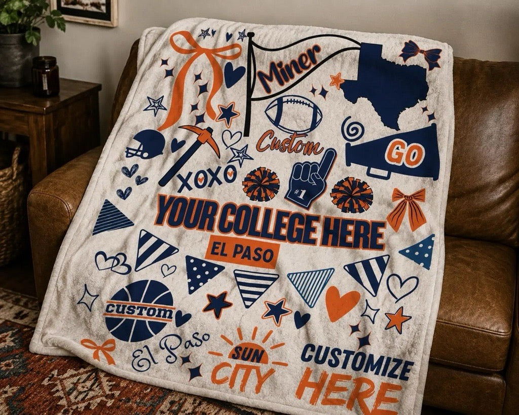 Texas - College Commitment Blanket | Custom Fan Throw Class of 2026