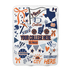 Custom College Commitment Blanket – Classic Collegiate