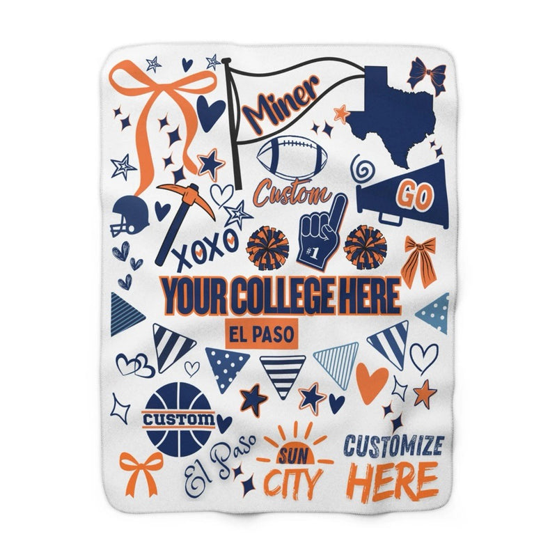 Custom College Commitment Blanket – Classic Collegiate