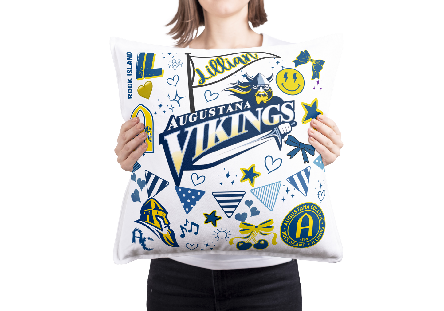 Custom College Pillow – Classic Collegiate