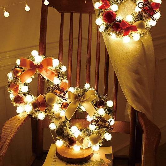 Festive Christmas Garland with Lights