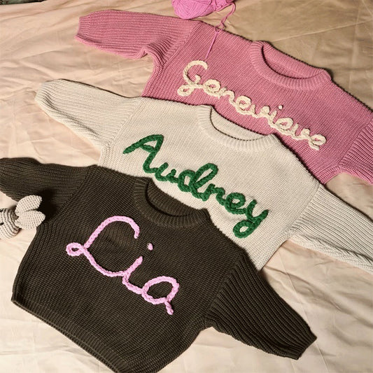 Cozy Custom Embroidered Children's Sweater