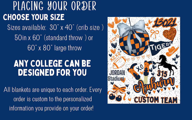 Campus Edition, Custom College Commitment Blanket